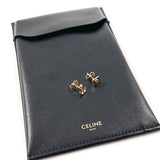 CELINE セリーヌ アシンメトリー ピアス
 メタル ゴールド【中古】
 レディース