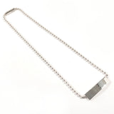 GUCCI グッチ ボールチェーン ロゴプレート 2WAY チョーカー シルバー925 シルバー【中古】 レディース