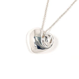 TIFFANY&Co. ティファニー フォールドハート ネックレス
 シルバー925 シルバー【中古】
 レディース