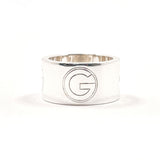 GUCCI グッチ Gロゴ ワイドリング リング・指輪
 シルバー925 10 シルバー【中古】
 レディース