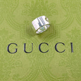 GUCCI グッチ Gロゴ ワイドリング リング・指輪
 シルバー925 10 シルバー【中古】
 レディース