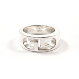 GUCCI グッチ ダブルＧ ロゴ リング・指輪
 シルバー925 12 シルバー【中古】
 ユニセックス