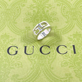 GUCCI グッチ ダブルＧ ロゴ リング・指輪
 シルバー925 12 シルバー【中古】
 ユニセックス