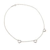 TIFFANY&Co. ティファニー トリプル オープンハート 3P エルサペレッティ ネックレス
 シルバー925 シルバー【中古】
 レディース